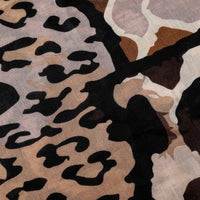 Eco Safari Leopard Scarf Taupe