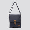 Charlotte Crossbody Satchel Bag Navy