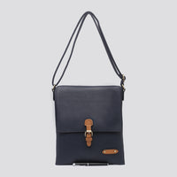 Charlotte Crossbody Satchel Bag Navy