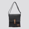 Charlotte Crossbody Satchel Bag Black