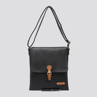 Charlotte Crossbody Satchel Bag Black