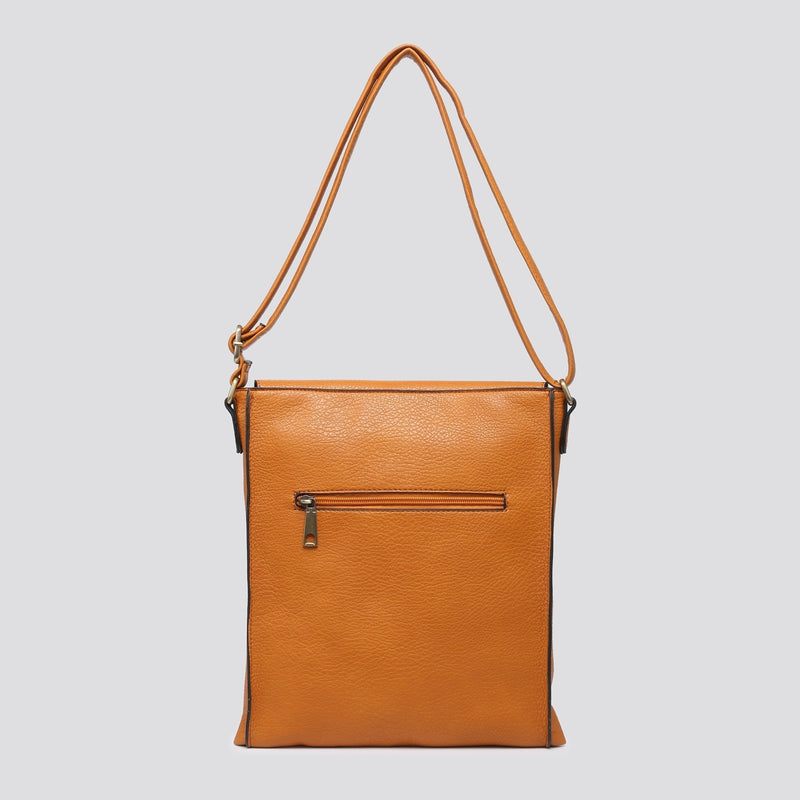 Charlotte Crossbody Satchel Bag Gold