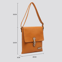 Charlotte Crossbody Satchel Bag Gold