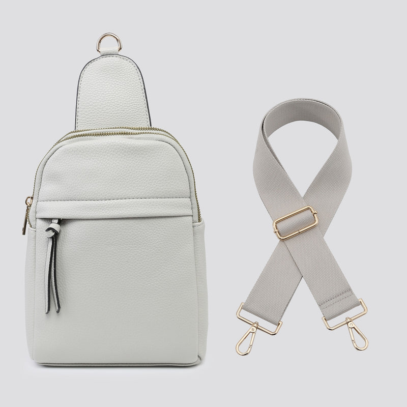 Camille Sling Bag Pale Grey