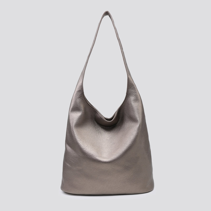 Claudia Slouch Handbag Metallic