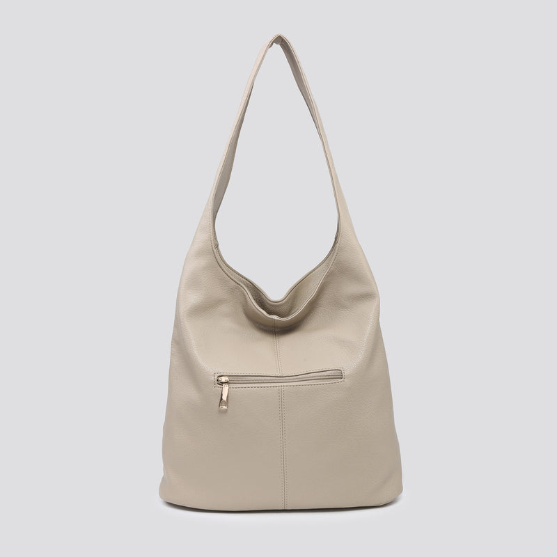 Claudia Slouch Handbag Taupe
