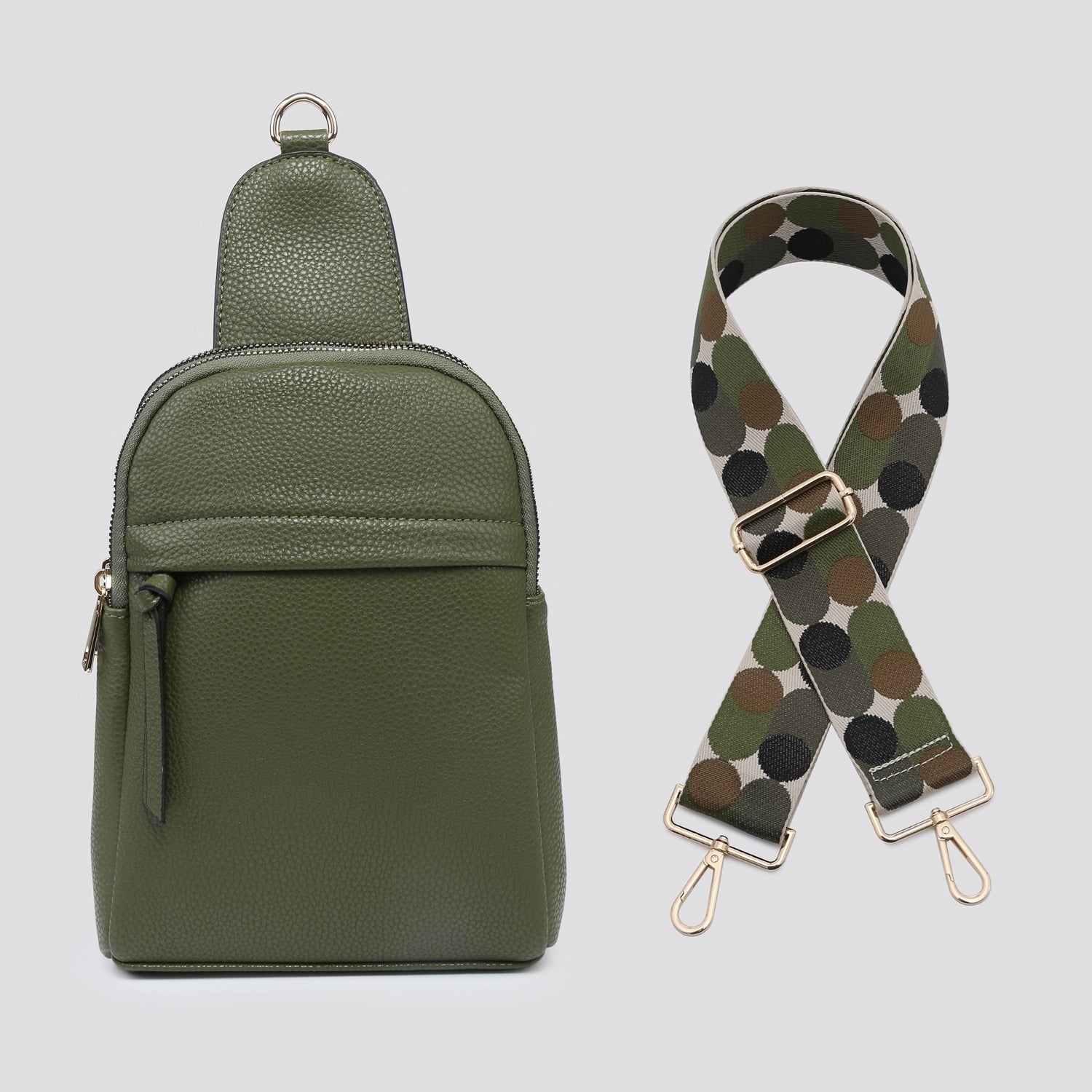 Lola Sling Bag With Strap Khaki