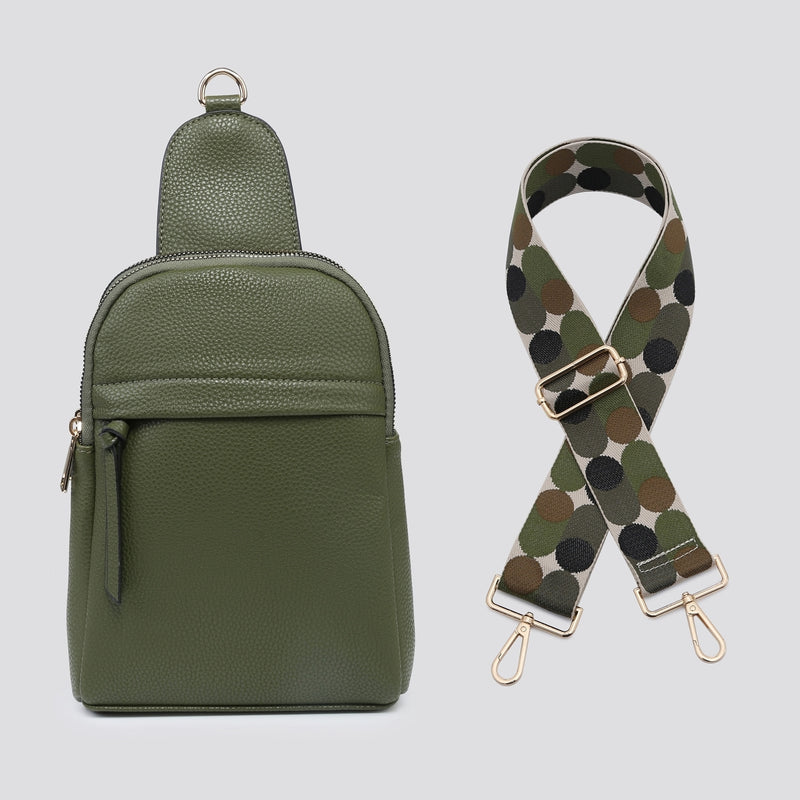 Lola Sling Bag With Strap Khaki