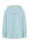 ALICE COLLINS Linen Mix Hooded Shirt White