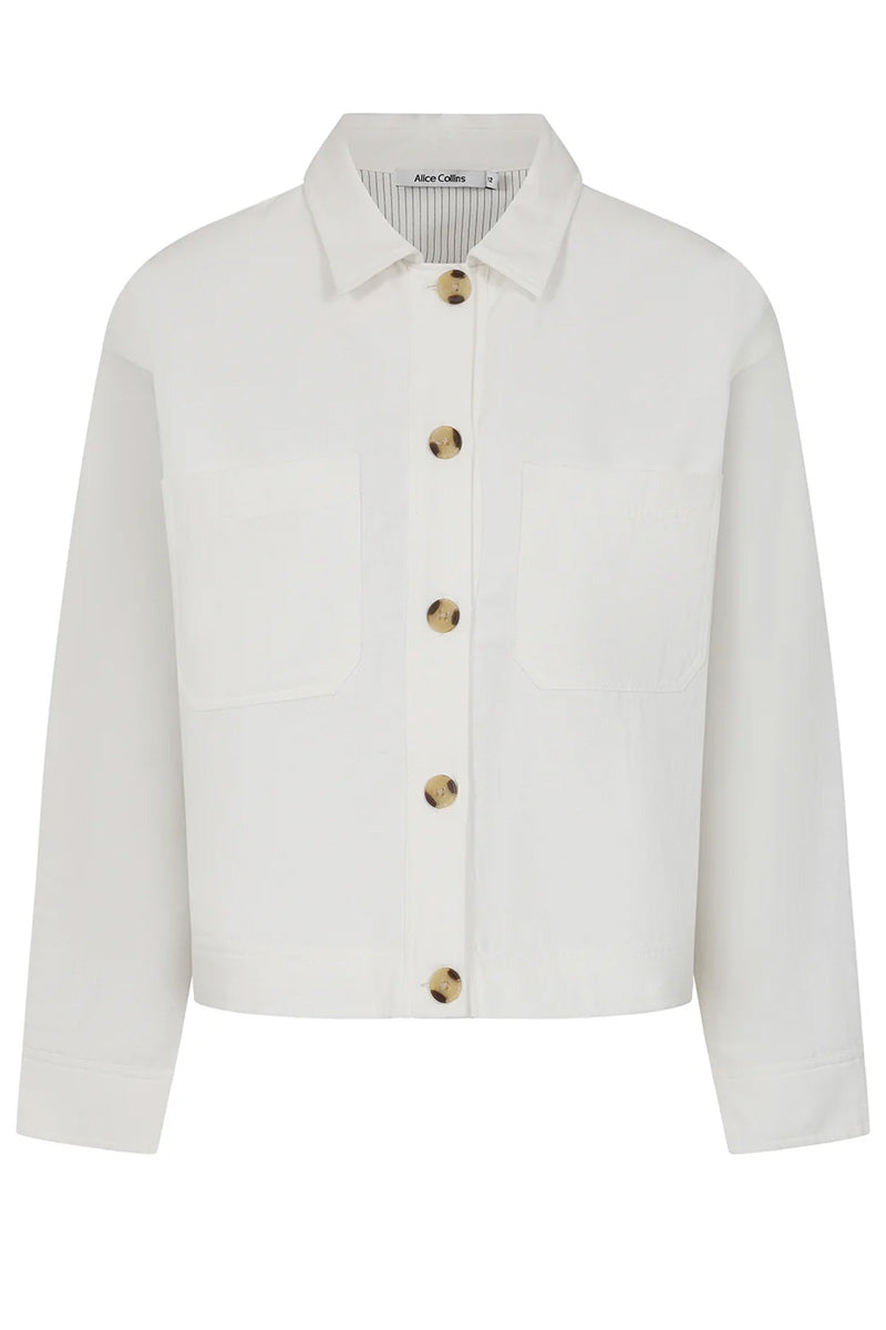 ALICE COLLINS Lined Jacket Ivory