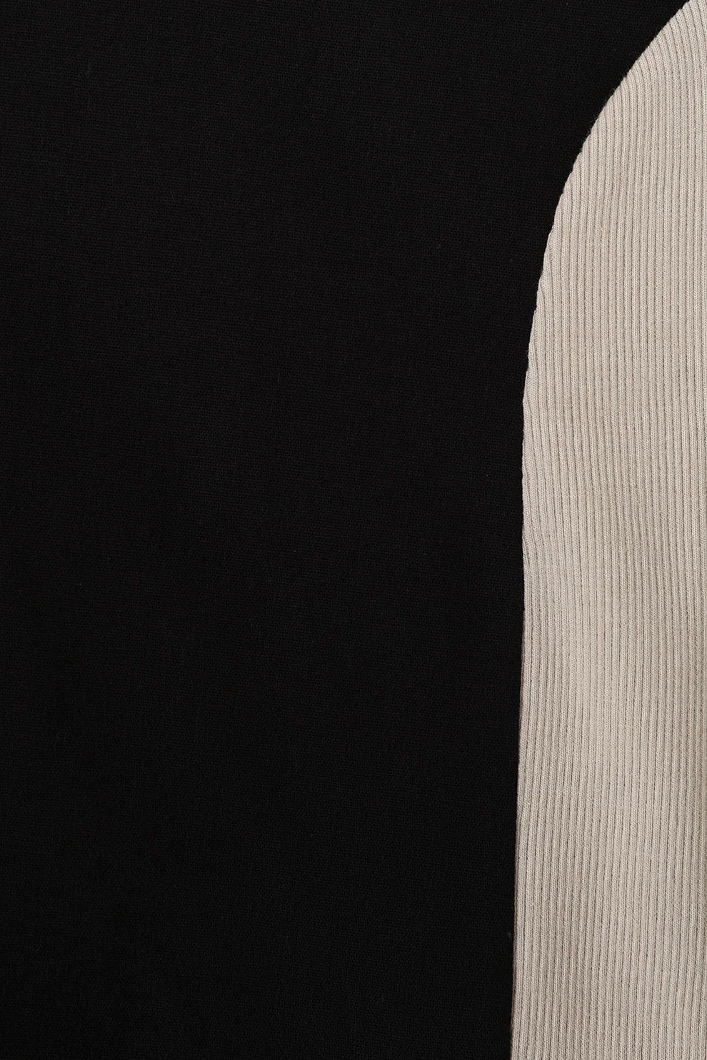 ALICE COLLINS Contrast Stripe Top Black