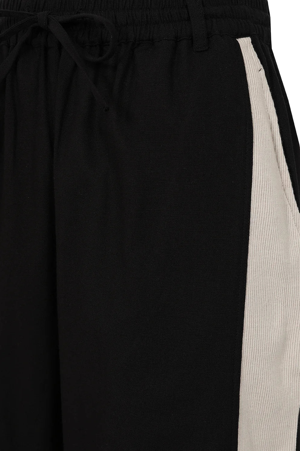 ALICE COLLINS Contrast Stripe Trousers Black