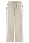 ALICE COLLINS Contrast Stripe Trousers Feather