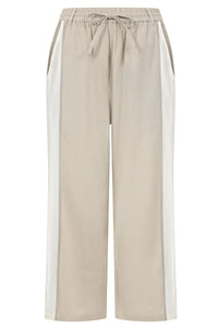 ALICE COLLINS Contrast Stripe Trousers Feather