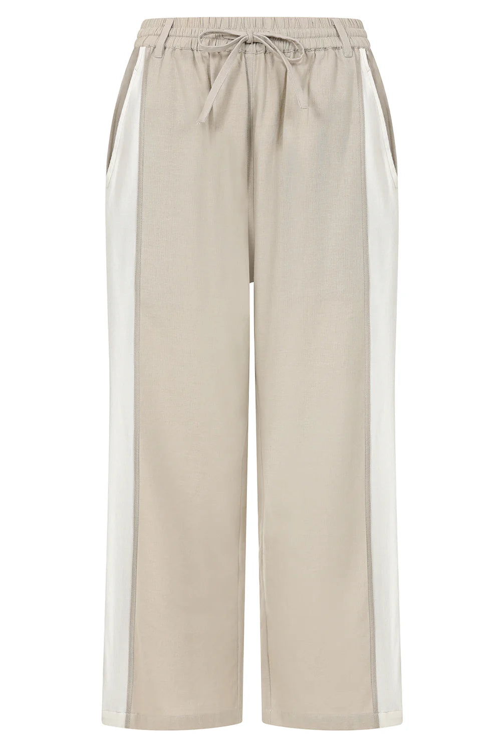 ALICE COLLINS Contrast Stripe Trousers Feather