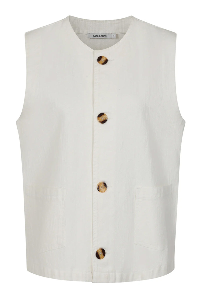 ALICE COLLINS Millie Gilet Cream