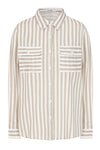 ALICE COLLINS Rochelle Striped Shirt Wild Oat/Feather