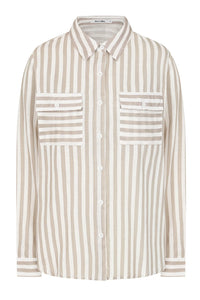 ALICE COLLINS Rochelle Striped Shirt Wild Oat/Feather
