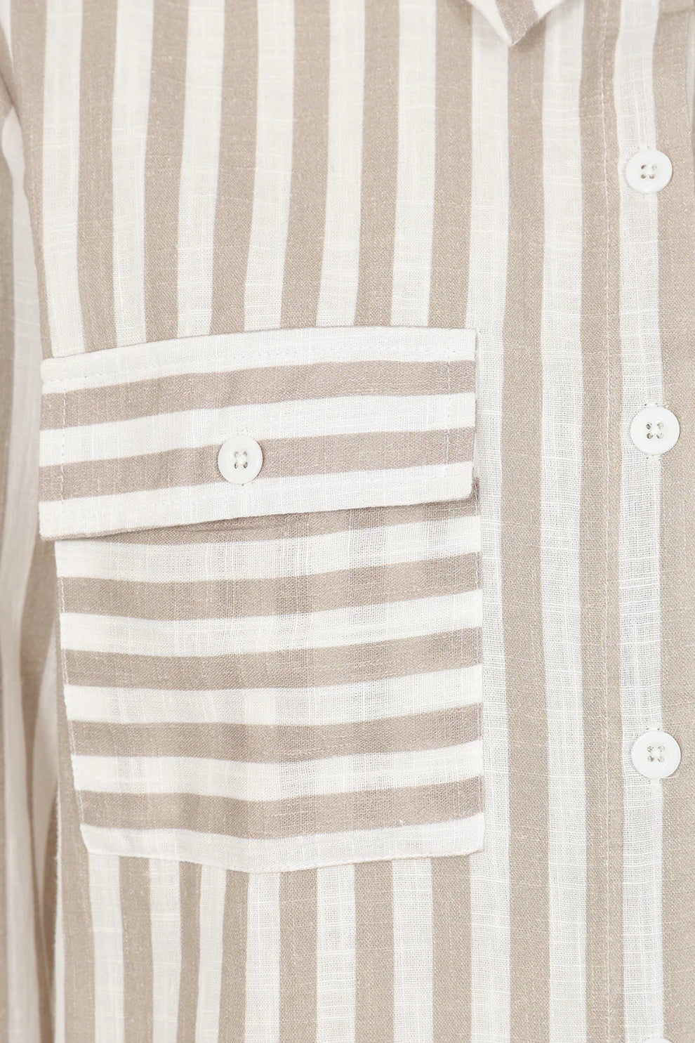 ALICE COLLINS Rochelle Striped Shirt Wild Oat/Feather