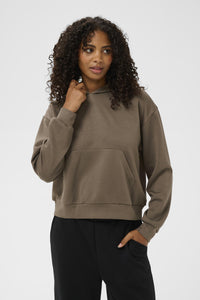 KAFFE KAannika Hooded Sweatshirt Morel