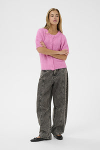KAFFE KAemilie Cardigan-Pink Power Melange