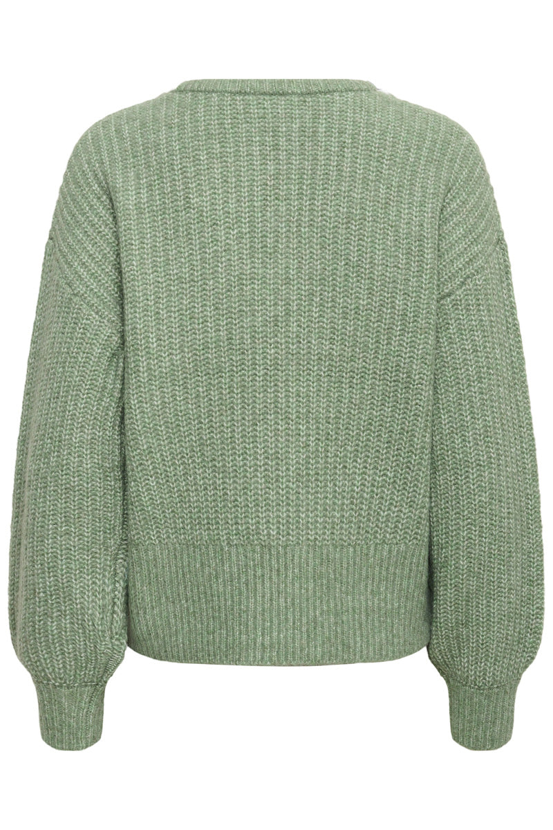 KAFFE KAlianne V-Neck Pullover Sea Spray Melange