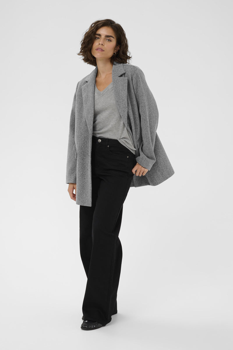 KAFFE KAsaturn Jacket-Grey Melange