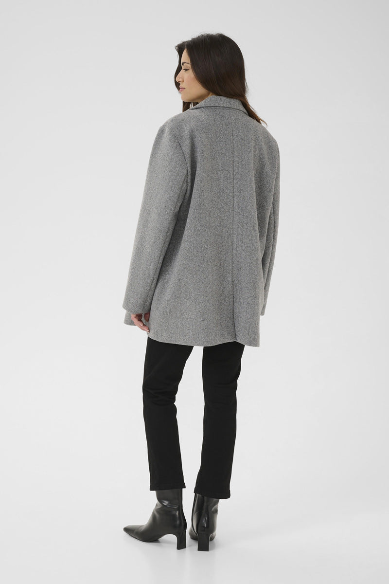 KAFFE KAsaturn Jacket-Grey Melange