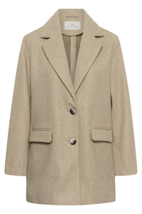 KAFFE KAsaturn Jacket-Beige Smoke Melange