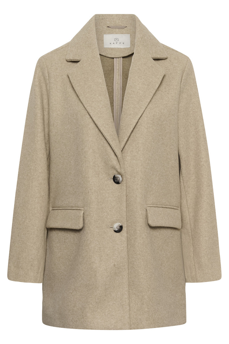 KAFFE KAsaturn Jacket-Beige Smoke Melange