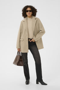 KAFFE KAsaturn Jacket-Beige Smoke Melange