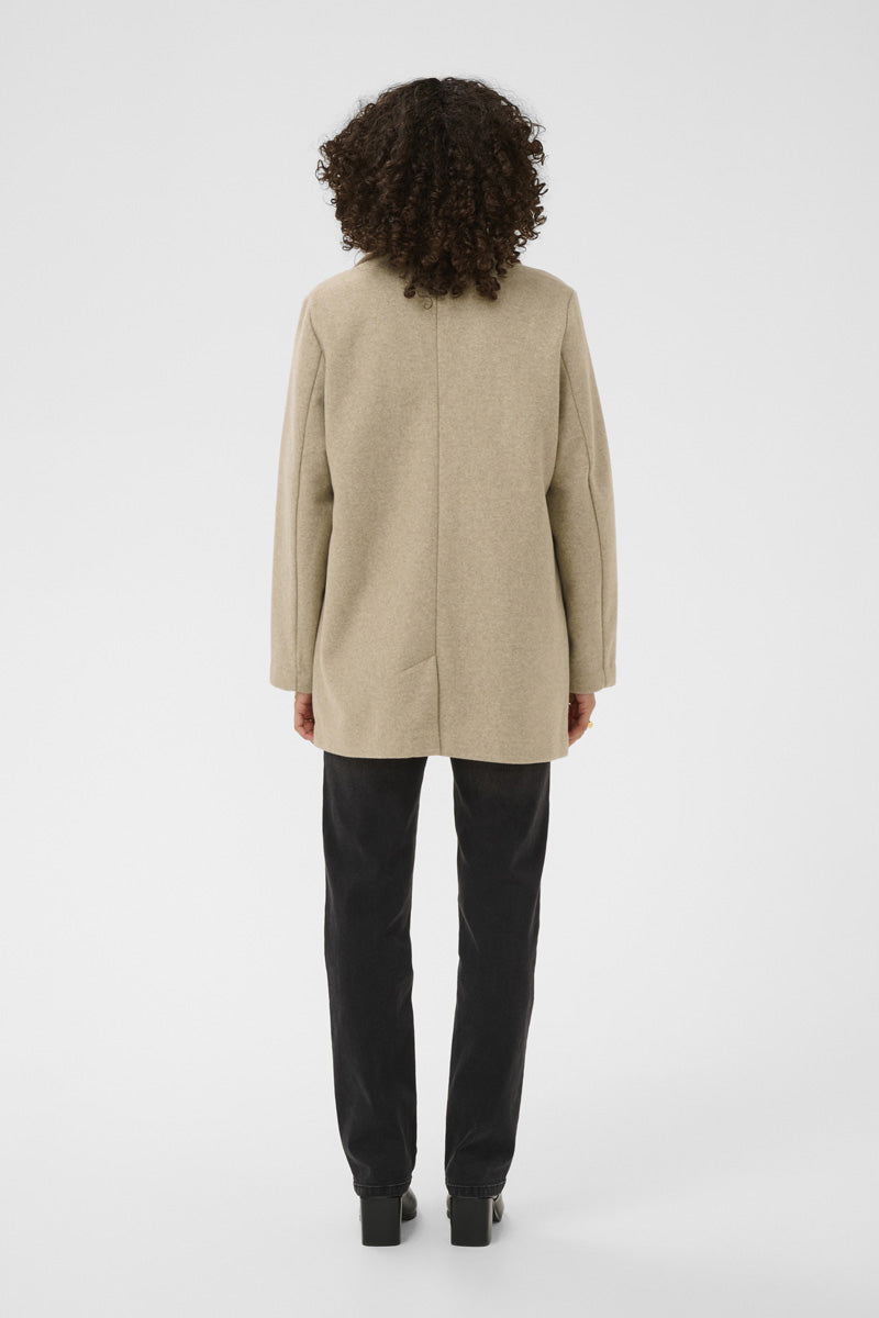 KAFFE KAsaturn Jacket-Beige Smoke Melange