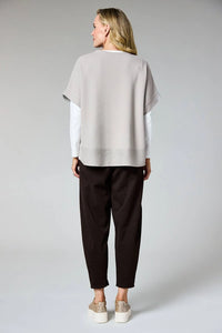 DECK Short Sleeve Cardigan Black