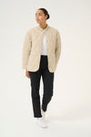 KAFFE KAlorena Quilted Jacket Feather Grey