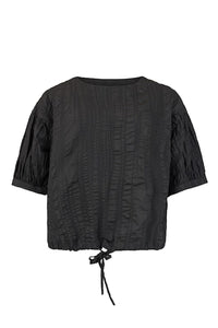 NOEN Crinkle Top-Black