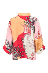 NOEN Print Blouse-Red