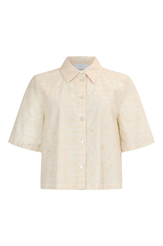 NOEN Embroidered Shirt Sand