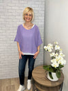 Nina Fine Knit Top Fuchsia Pink