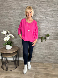 Freya Crop Top Fuchsia