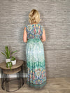 Paisley Print Dress Gold