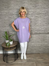 Chloe Short Sleeve Top Lilac