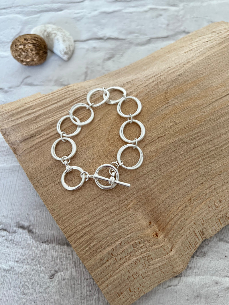 Fine Circles Bracelet Silver