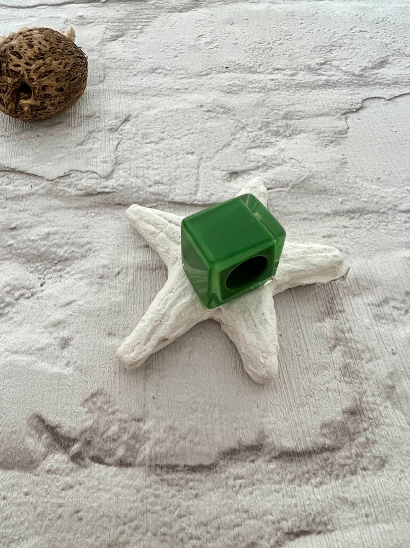 Calitaa Luxury Collection Cube Bead Emerald