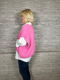 Mohair Crop Layering Sweater Blue