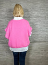 Mohair Crop Layering Sweater Blush