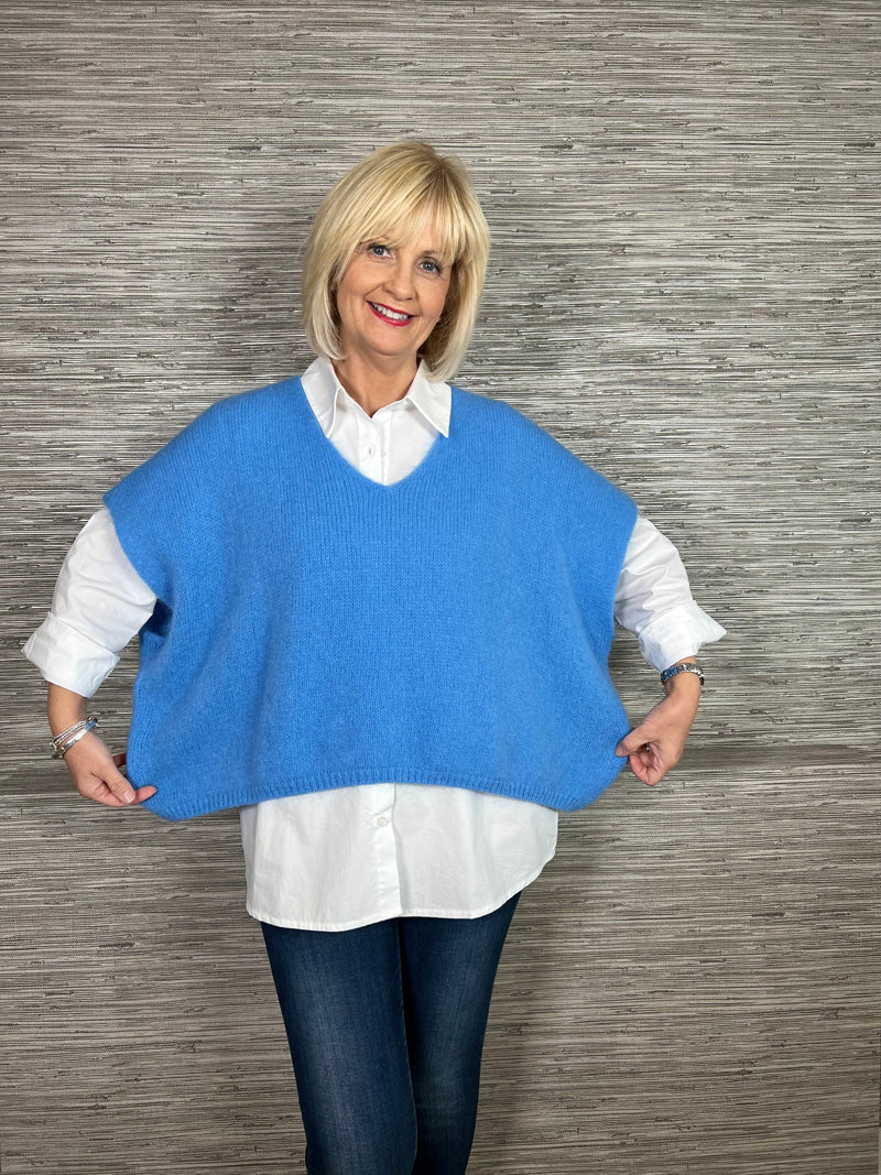 Mohair Crop Layering Sweater Emerald