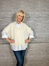 Mohair Crop Layering Sweater Lilac