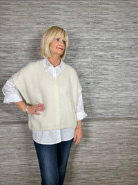 Mohair Crop Layering Sweater Emerald