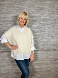 Mohair Crop Layering Sweater Lilac