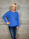 Jill Fine Knit Jumper Cornflower